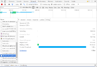 Using Network Tab with Aurena debugging